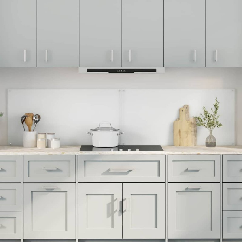 Crédence de cuisine 2 pcs Transparent 100 x 50 cm verre trempé 545022545022