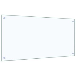 Crédence de cuisine 2 pcs Transparent 100 x 50 cm verre trempé 545022545022