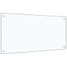 Crédence de cuisine 2 pcs Transparent 100 x 50 cm verre trempé 545022545022