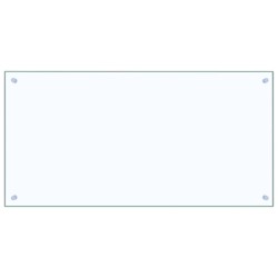 Crédence de cuisine 2 pcs Transparent 100 x 50 cm verre trempé 545022545022