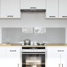 Crédence de cuisine 2 pcs Gris clair 80 x 40 cm verre trempé 545027545027