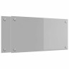 Crédence de cuisine 2 pcs Gris clair 80 x 40 cm verre trempé 545027545027