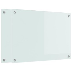 Crédence de cuisine 2 pcs Blanc 70 x 50 cm verre trempé 545029545029