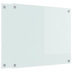 Crédence de cuisine 2 pcs Blanc 70 x 60 cm verre trempé 545030545030