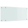 Crédence de cuisine 2 pcs Blanc 80 x 40 cm verre trempé 545031545031