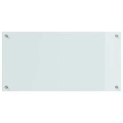 Crédence de cuisine 2 pcs Blanc 80 x 40 cm verre trempé 545031545031