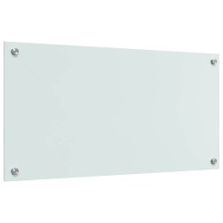 Crédence de cuisine 2 pcs Blanc 80 x 40 cm verre trempé 545031545031