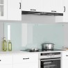 Crédence de cuisine 2 pcs Blanc 80 x 60 cm verre trempé 545032545032