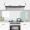 Crédence de cuisine 2 pcs Blanc 80 x 60 cm verre trempé 545032545032