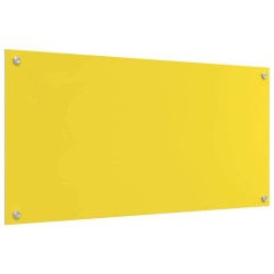 Crédence de cuisine 2 pcs Jaune 100 x 50 cm verre trempé 545033545033