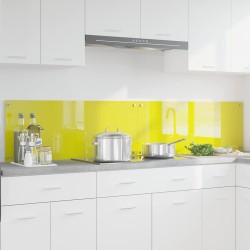 Crédence de cuisine 2 pcs Jaune 100 x 40 cm verre trempé 545034545034