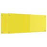 Crédence de cuisine 2 pcs Jaune 100 x 40 cm verre trempé 545034545034