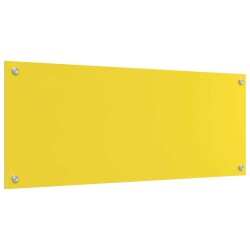 Crédence de cuisine 2 pcs Jaune 100 x 40 cm verre trempé 545034545034