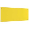 Crédence de cuisine 2 pcs Jaune 100 x 40 cm verre trempé 545034545034