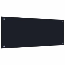 Crédence de cuisine 2 pcs Noir 100 x 40 cm verre trempé 545035545035