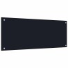 Crédence de cuisine 2 pcs Noir 100 x 40 cm verre trempé 545035545035
