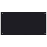 Crédence de cuisine 2 pcs Noir 100 x 50 cm verre trempé 545036545036