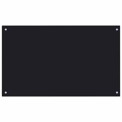 Crédence de cuisine 2 pcs Noir 100 x 60 cm verre trempé 545037545037