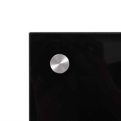 Crédence de cuisine 2 pcs Noir 90 x 60 cm verre trempé 545038545038