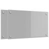 Crédence de cuisine 2 pcs Gris clair 70 x 40 cm verre trempé 545039545039