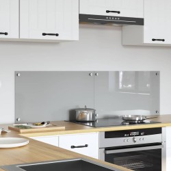 Crédence de cuisine 2 pcs Gris clair 70 x 40 cm verre trempé 545039545039