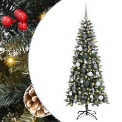Sapin de Noël artificiel Vert 150 cm PVC, plastique et acier 545042545042