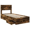 Cadre de lit Chêne fumé 100 x 200 cm Bois Ingénierie 545053545053