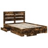 Cadre de lit Chêne fumé 140 x 200 cm Bois d'ingénierie 545066545066