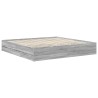 Cadre de lit Gris Sonoma 200 x 200 cm Bois Ingénierie 545073545073