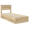 Cadre de lit Chêne Sonoma 90 x 190 cm Bois Ingénierie 545084545084
