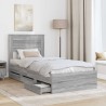 Cadre de lit Gris Sonoma 90 x 190 cm Bois Ingénierie 545087545087