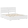 Cadre de lit avec tiroir Blanc 180 x 200 cm Bois d'ingénierie 545109545109