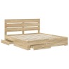 Cadre de lit Chêne Sonoma 200 x 200 cm Bois d'ingénierie 545123545123