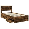 Cadre de lit Chêne fumé 100 x 200 cm Bois Ingénierie 545128545128