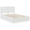 Cadre de lit avec tiroir Blanc 140 x 200 cm Bois Ingénierie 545135545135