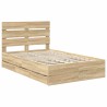 Cadre de lit Chêne Sonoma 120 x 200 cm Bois Ingénierie 545138545138