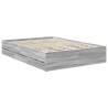 Cadre de lit Gris Sonoma 140 x 190 cm Bois Ingénierie 545139545139
