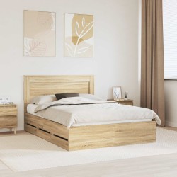 Cadre de lit Chêne Sonoma 140 x 200 cm Bois Ingénierie 545161545161