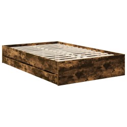 Cadre de lit Chêne fumé 120 x 200 cm Bois Ingénierie 545181545181
