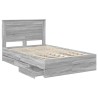Cadre de lit Gris Sonoma 120 x 190 cm Bois Ingénierie 545210545210