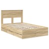 Cadre de lit Chêne Sonoma 120 x 200 cm Bois Ingénierie 545225545225