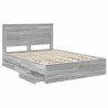 Cadre de lit Gris Sonoma 140 x 190 cm Bois Ingénierie 545226545226