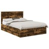 Cadre de lit Chêne fumé 150 x 200 cm Bois Ingénierie 545232545232