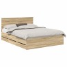 Cadre de lit Chêne Sonoma 150 x 200 cm Bois Ingénierie 545247545247