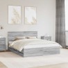 Cadre de lit Gris Sonoma 160 x 200 cm Bois Ingénierie 545248545248