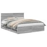 Cadre de lit Gris Sonoma 160 x 200 cm Bois Ingénierie 545248545248