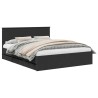 Cadre de lit avec tiroir Noir 160 x 200 cm Bois Ingénierie 545251545251