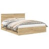 Cadre de lit Chêne Sonoma 160 x 200 cm Bois Ingénierie 545252545252