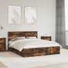 Cadre de lit Chêne fumé 160 x 200 cm Bois Ingénierie 545254545254