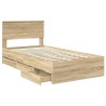 Cadre de lit Chêne Sonoma 100 x 200 cm Bois Ingénierie 545264545264